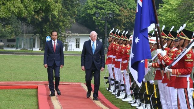 HUBUNGAN BILATERAL: Presiden Jokowi terima kunjungan Gubernur Jenderal Australia David Hurley di Istana Bogor, Jawa Barat. (Foto: Setpres RI).