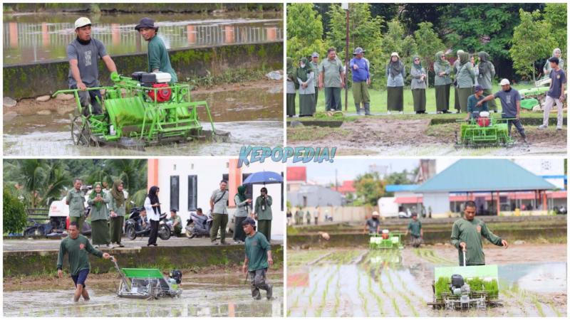 BBPP BATANGKALUKU: Kepala BBPP Batangkaluku, Jamaluddin Al Afgani mengatakan bahwa Kementan senantiasa berupaya melakukan inovasi teknologi, yang kemudian disebarluaskan pada masyarakat khususnya petani, sehingga tidak lagi tergantung pada buruh tanam.