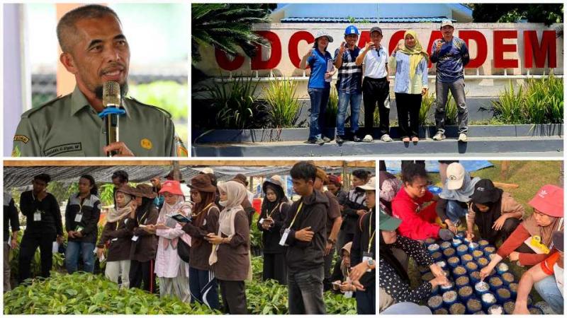 BBPP BATANGKALUKU: Kepala BBPP Batangkaluku, Jamaluddin Al Afgani [kiri atas] mengatakan kegiatan Pelatihan Agronomi Tanaman Kakao oleh CDC Academy di Kabupaten Luwu Timur, Sulsel, yang diikuti Widyaiswara Erma Dewi dapat menjadi bekal penting mendukung pelaksanaan tugas khususnya pada komoditas kakao.