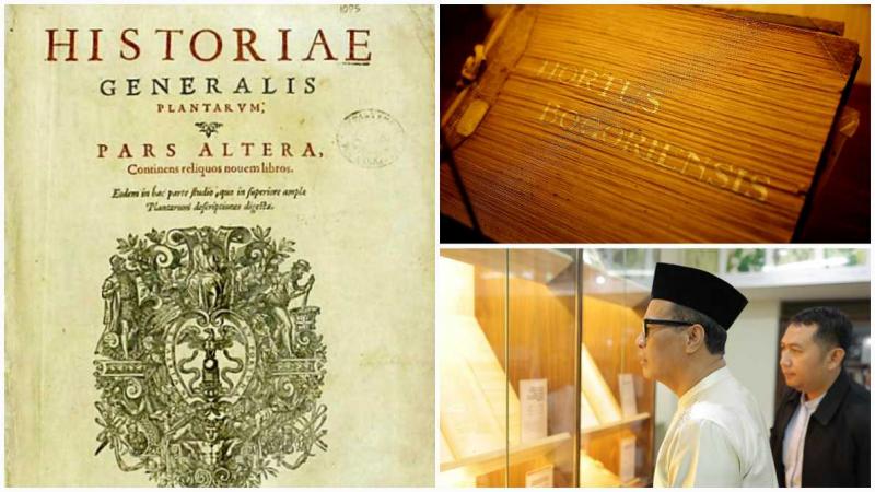 BB PUSTAKA: Mentan Amran Sulaiman mengakui buku Historia Generalis Plantarum adalah karya penting, sebagai salah satu ensiklopedia botani Renaisans paling rinci, menggabungkan pengetahuan klasik dengan pengamatan lapangan baru, yang dikemukakan saat mengunjungi BB Pustaka didampingai Kabalai Eko Nugroho DP.