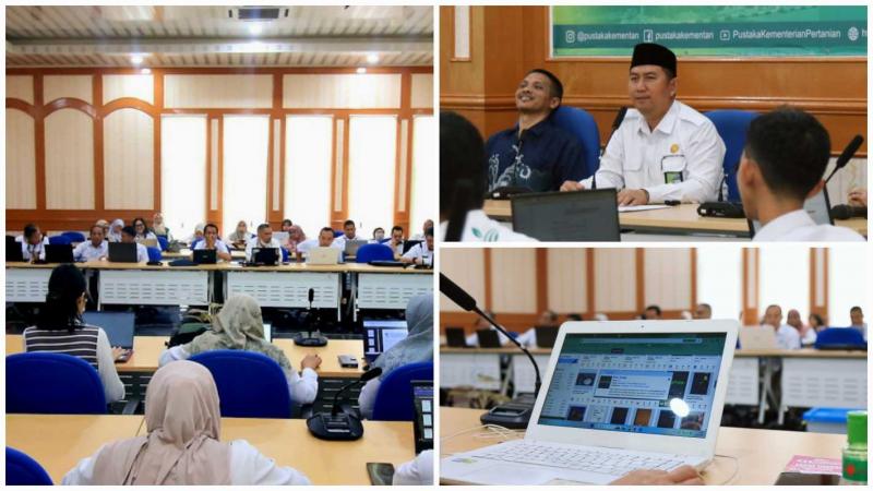 BB PUSTAKA: Kepala BB Pustaka, Eko Nugroho DP mengatakan pemanfaatan AI dalam literasi pertanian di antaranya mengemas informasi pertanian menjadi lebih menarik. Teknologi AI membuka peluang bagi perpustakaan untuk meningkatkan literasi pertanian kepada penyuluh, petani dan masyarakat.