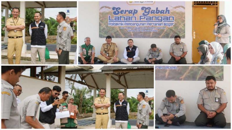 POLBANGTAN BOGOR: Direktur Polbangtan Bogor, Yoyon Haryanto mengatakan gabah yang dipanen, kemudian diserap oleh Bulog sesuai ketentuan. Penyerapan diharapkan membantu menjaga harga gabah di tingkat petani serta mendukung ketersediaan cadangan pangan pemerintah.