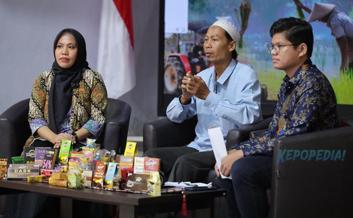 BBPP BATANGKALUKU: Kepala BBPP Batangkaluku, Jamaluddin Al Afgani membuka BoC mewakili Kepala BPPSDMP Kementan, Idha Widi Arsanti menghadirkan narasumber Irwan Miri, owner Makassar Chocolate, yang mengurai  strategi agar produk kakao olahan mampu bersaing di pasar domestik dan global.