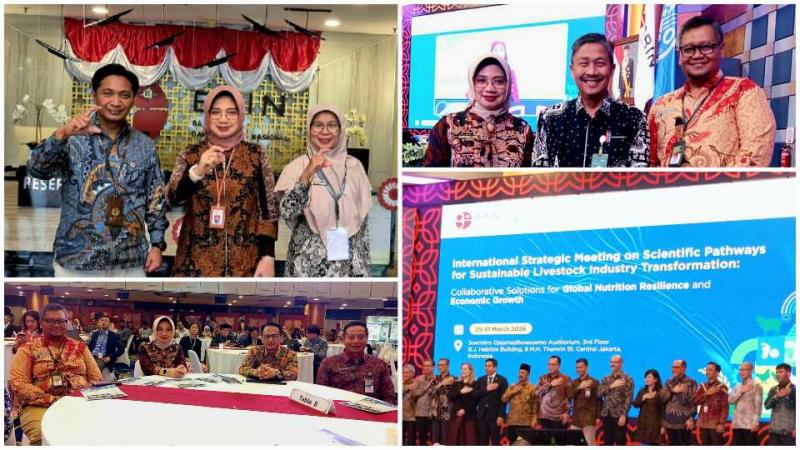 BBPKH CINAGARA: Kepala BBPKH Cinagara, Inneke Kusumawaty yang hadir bersama dua Widyaiswara, Heris Kustiningsih dan Ristaqul Husna Belgania,  mengatakan Forum BRIN - FAO menjadi wadah strategis memperkuat kolaborasi global bagi transformasi industri peternakan berbasis sains dan inovasi teknologi.