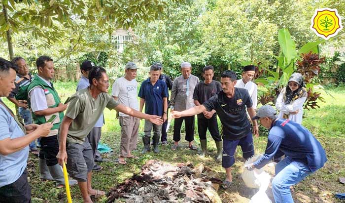 BB PUSTAKA: Kepala BB Pustaka, Eko Nugroho Dharmo Putro  kegiatan pelatihan dilatarbelakangi oleh melimpahnya limbah kulit durian di kawasan Rancamaya, yang selama ini belum dimanfaatkan secara optimal dan berpotensi menimbulkan permasalahan lingkungan.