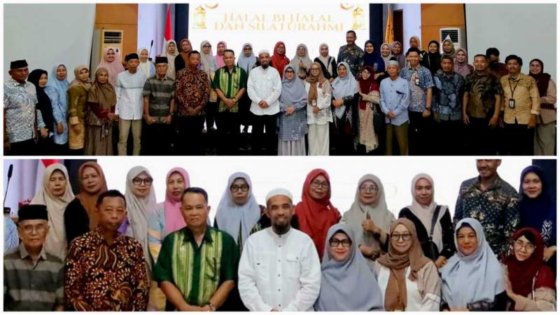 BBPP BATANGKALUKU: Kepala BBPP Batangkaluku, Jamaluddin Al Afgani [tengah] didampingi Kabag Umum, Rosdiana bersama jajaran pegawai ASN dan P3K, purnabakti dan para penyuluh usai silaturahim dan ramah tamah merayakan Idulfitri 1447 H yang berlangsung akrab dan kekeluargaan.