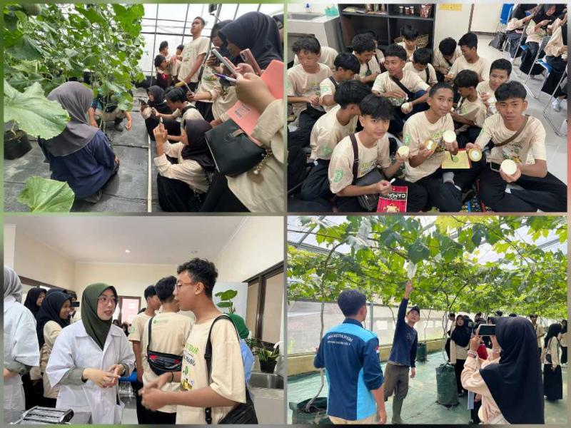 BBPP LEMBANG: Kepala BBPP Lembang, Ajat Jatnika mengatakan kunjungan pelajar merupakan investasi jangka panjang. Menarik minat generasi muda sekaligus membekali mereka dengan keterampilan inovatif. Pertanian harus didukung kalangan milenial dan pemerintah senantiasa mendorong regenerasi petani.