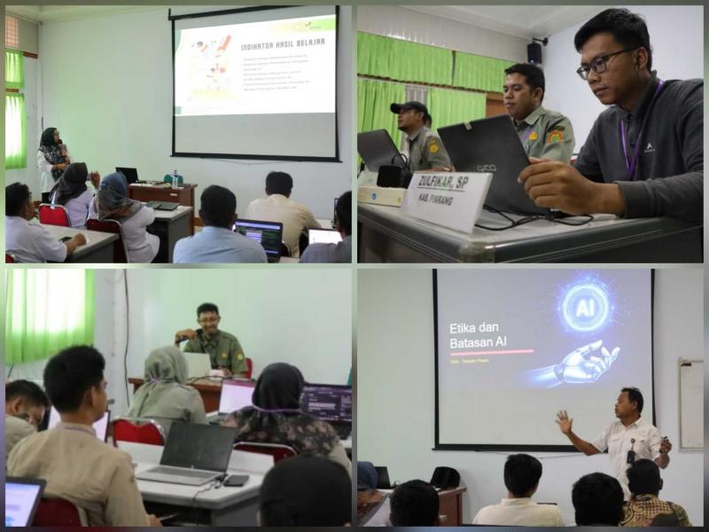 BBPP BATANGKALUKU: Kepala BBPP Batangkaluku, Jamaluddin Al Afgani mengatakan penyuluh kini dapat menyusun materi penyuluhan dalam waktu singkat, mulai laporan kegiatan hingga konten visual dan video edukatif. Hal itu, memungkinkan informasi penting tentang pertanian hingga adaptasi perubahan iklim  disampaikan lebih cepat dan tepat sasaran.