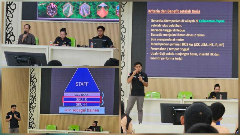 SMKPPN BANJARBARU: Kepala SMKPPN Banjarbaru, Angga Tri A.P. diwakili Wakil Kepala Sekolah Bidang Humas dan Industri, Edi Irpani mengatakan sejumlah siswa/i kelas XII mengikuti proses seleksi yang diawali dengan tahapan wawancara. Kegiatan tersebut diharapkan dapat menjadi jembatan antara dunia pendidikan vokasi dengan kebutuhan dunia usaha dan dunia industri.