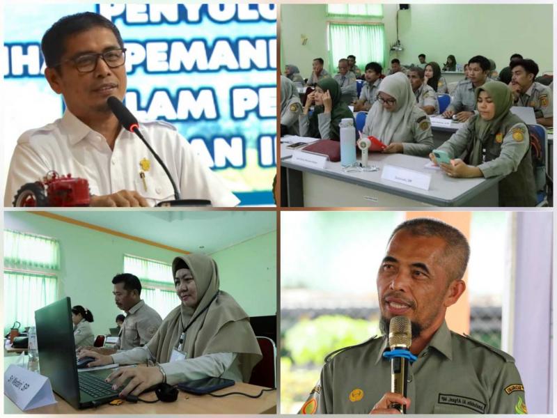 BBPP BATANGKALUKU: Tenaga Ahli Mentan, Muhammad Arsyad [kiri atas] berharap UPT aktif mendukung percepatan program strategis pertanian nasional dan Kepala BBPP Batangkaluku, Jamaluddin Al Afgani [kanan bawah] mengakui peningkatan kompetensi penyuluh menjadi langkah penting mendukung swasembada pangan nasional. 