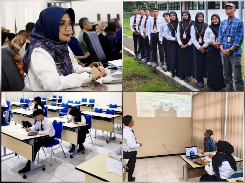 BBPKH CINAGARA: Kepala BBPKH Cinagara, Inneke Kusumawaty [kiri atas] mengatakan Sertifikasi Kompetensi merupakan pengakuan profesional kemampuan SDM pertanian. Kementan berupaya menciptakan tenaga kerja pertanian siap kerja, kompetitif dan mampu menjawab tantangan pertanian ke depan.