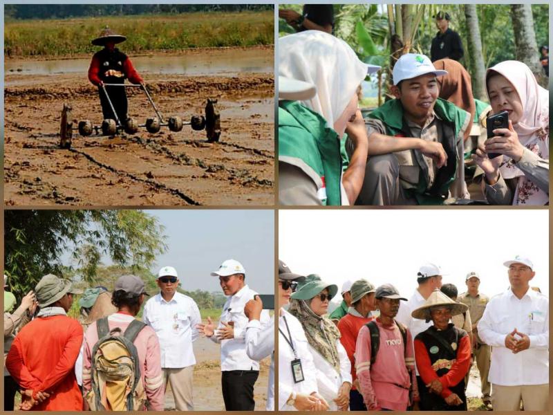 BB PUSTAKA: Kepala BB Pustaka Eko Nugroho D.P. mengatakan pada praktik lapangan, petani memakai drum seeder sebagai alat tanam untuk menyebarkan benih yang telah melalui proses perendaman dan perlakuan khusus. Hal itu memungkinkan penanaman lebih cepat, presisi, dan hemat tenaga ketimbang metode tanam manual, juga mempermudah proses tanam karena dapat dioperasikan dan dipindahkan oleh satu orang.