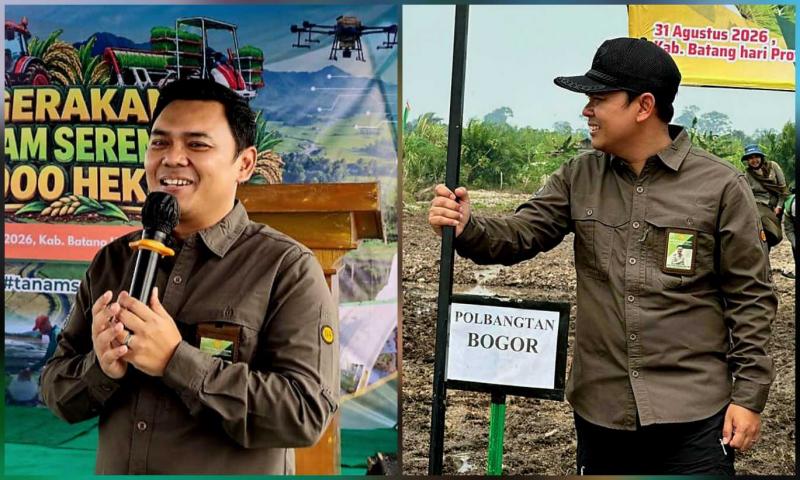 POLBANGTAN BOGOR: Direktur Yoyon Haryanto menghadiri Gertam Serempak di Batanghari, Jambi, yang menjadi bagian dari komitmen perguruan tinggi vokasi pertanian mendukung program strategis Kementan, khususnya penguatan SDM pertanian dan percepatan pembangunan pertanian di daerah.