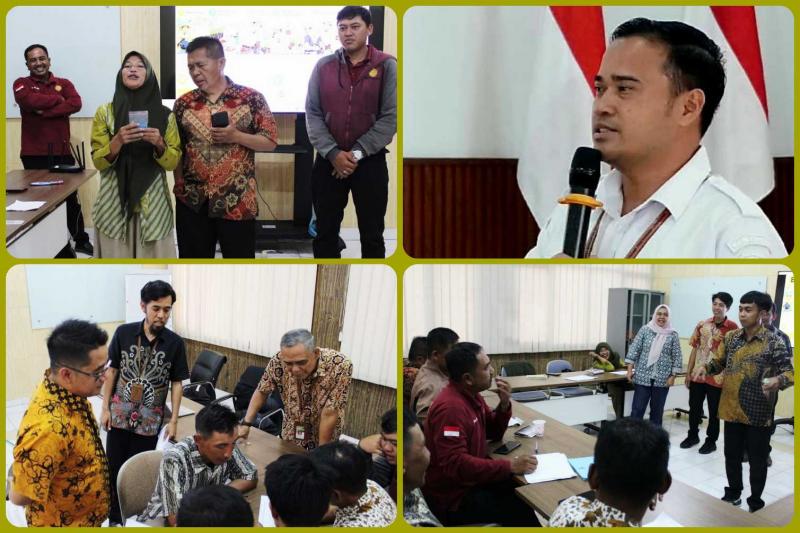 BBPP LEMBANG: Kabalai Lembang, Ahmad Dedy Syathori apresiasi kegiatan pelatihan berlangsung serius namun tetap santai dan menyenangkan. Beberapa materi dipraktikkan langsung oleh peserta seperti pada materi Teknik Penyampaian Informasi Teknologi Pertanian, peserta praktik saat mengawali kegiatan menerima kunjungan dari peserta.